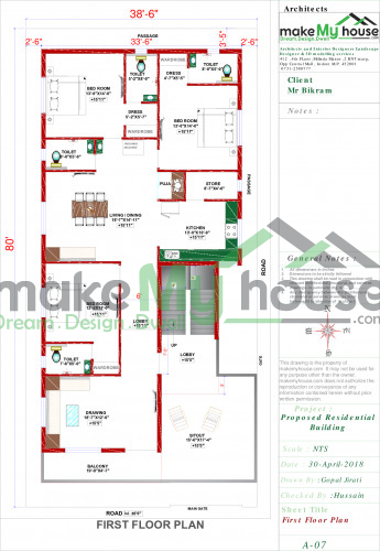 plan of duplex house