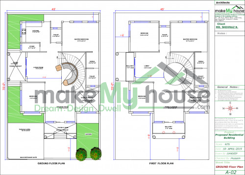 architecture drawing house plan