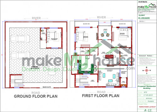 architecture drawing house plan