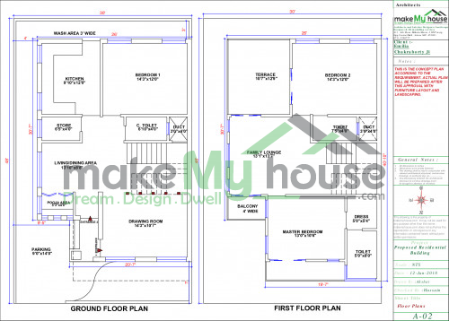 G+1 house design