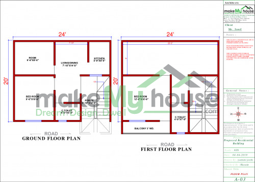 24x20 Floor Plan