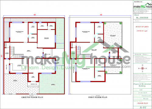 architecture drawing house plan