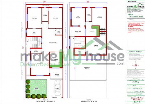 architecture drawing house plan