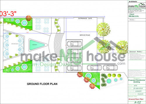 architecture drawing house plan