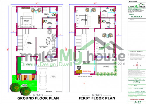 30x50 Floor Plan