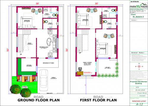 30x50 Floor Plan