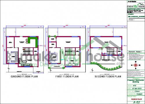 architecture drawing house plan