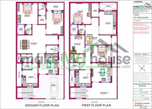 architecture drawing house plan