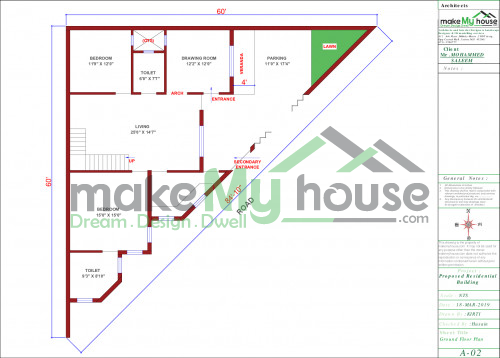 simple house floor plan