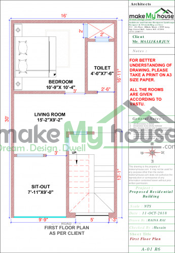 G+1 house design