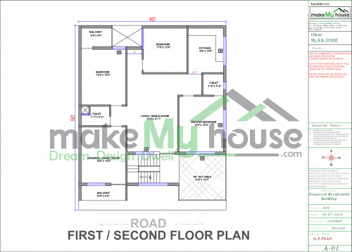 40x50 Floor Plan