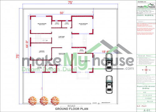 75x75 Floor Plan