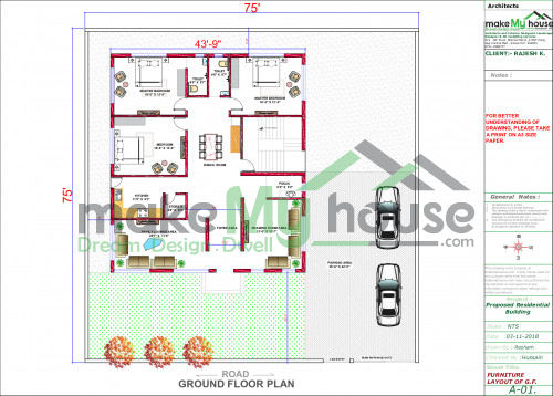 75x75 Floor Plan