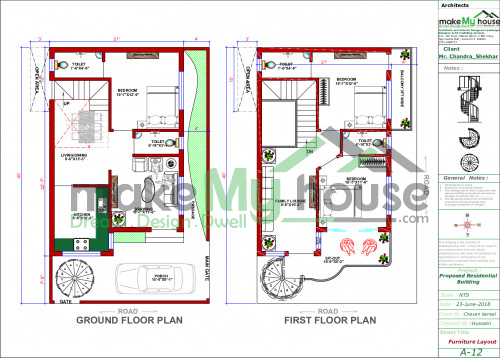 plan of duplex house