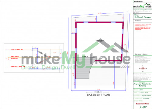 G+2 house design