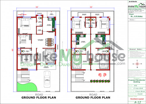 G+1 house design