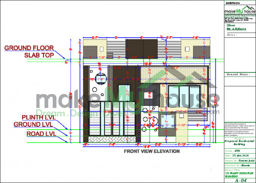 2D front elevation