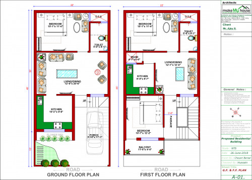 double storey house plan