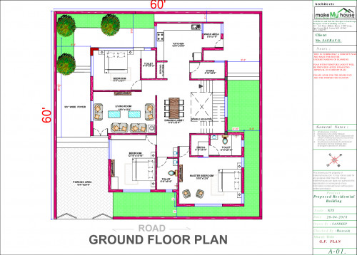 simple house floor plan