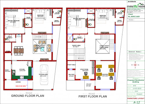hall n kitchen partition design
