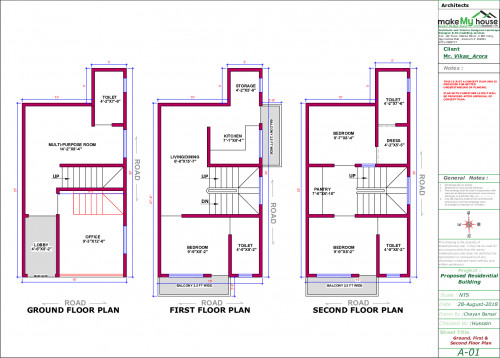 Three Floor House Design