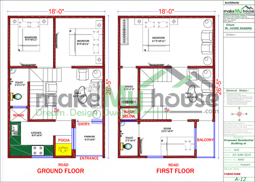 468Sqft Exterior Elevation Design