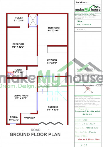 720Sqft 3D House Design