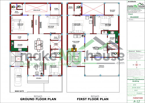 2 storey house layout plan