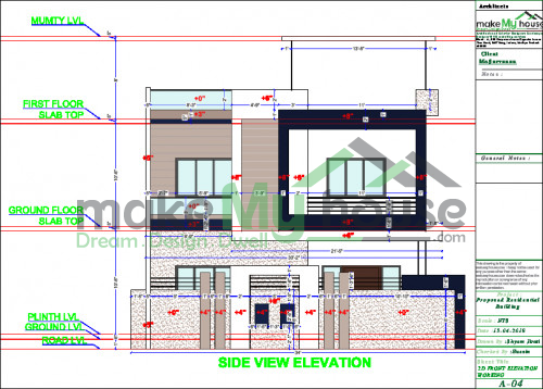 elevation design work