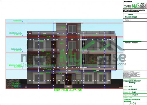 triplex 2d Elevation