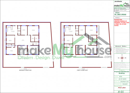 Triplex floor plan