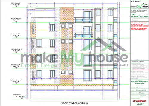 elevation border design