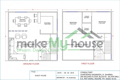 2 storey house layout plan