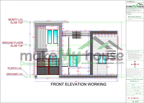 makan ka elevation design