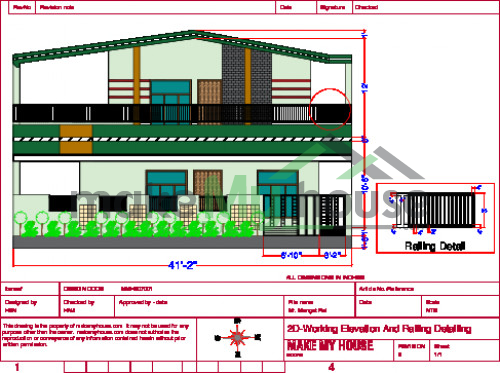 2D Elevation working 