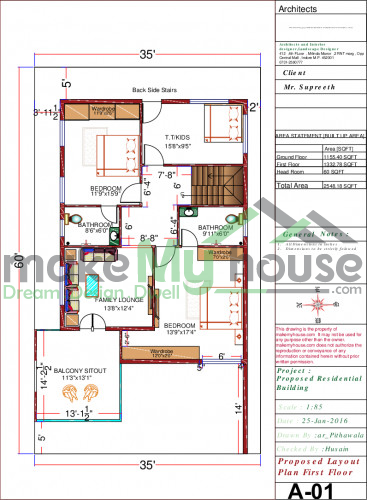 modern house plan elevation