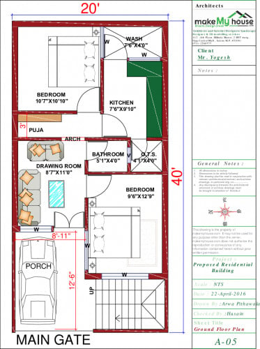 2 Bedroom House Plans Architecture Design Naksha Images Floor Plan Make ...