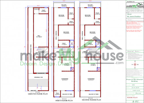 3 storey house plan