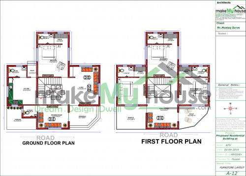 modern house plan elevation