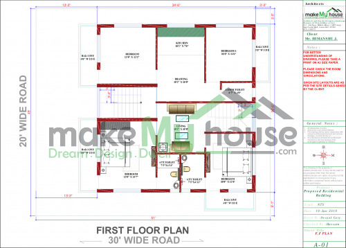 51x45 Floor Plan