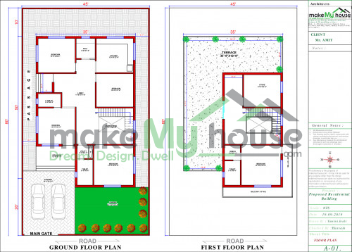 45x80 Floor Plan