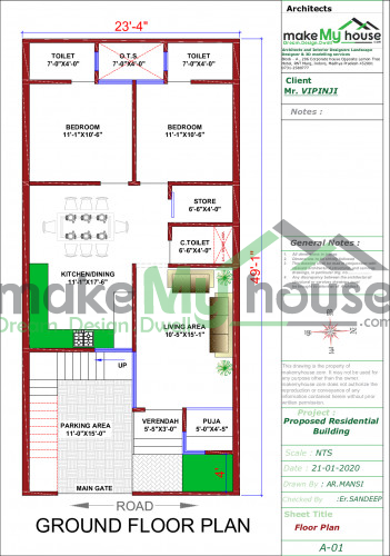 Floor Plan with Parking