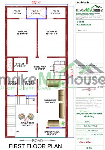 Floor Plan with Parking