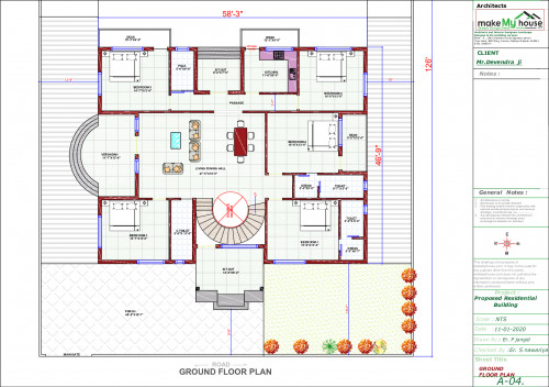 58x46 Floor Plan