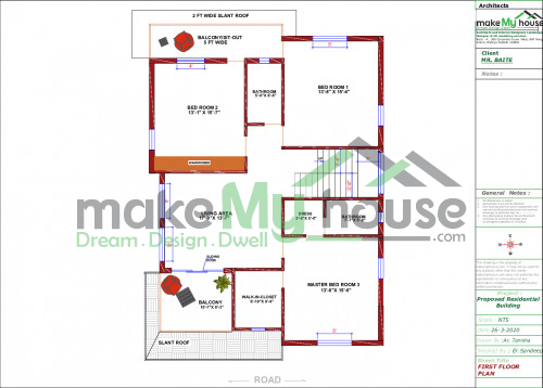 50x124 Plot House Plan