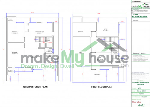 35x43 House Plan