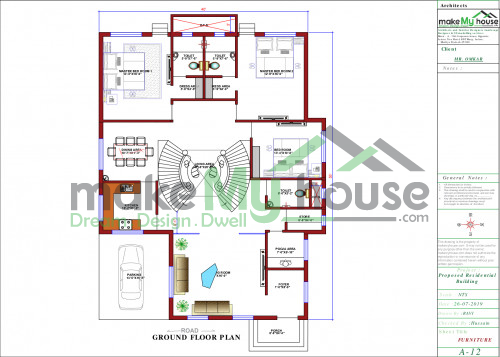 40x55 Floor Plan