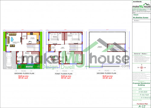 33x32 House Plan