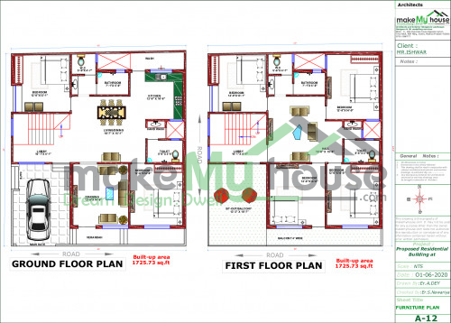 40x45 Floor Plan