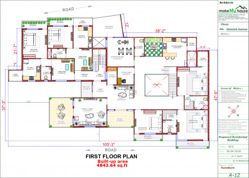 105x47 House Plan